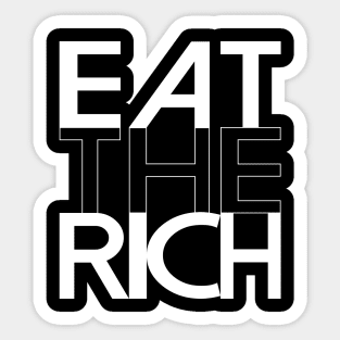 Eat the Rich Revolution Ant Capitalist Anarchy Socialism Sticker